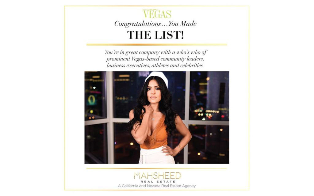 Vegas Magazine's The List March 2020 invitation